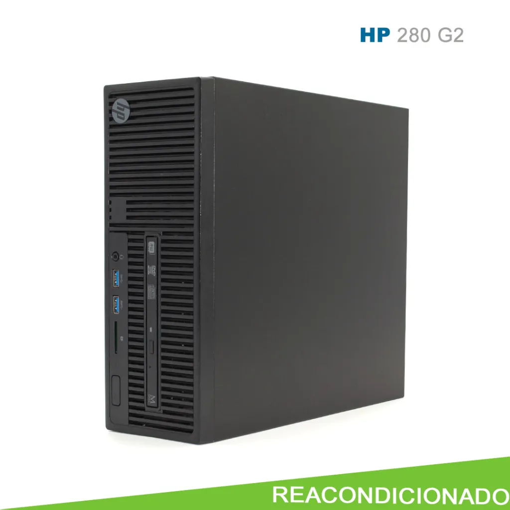 Computadora de Escritorio HP 280 G2 SFF Core i3 6th Gen | 8GB RAM | 256GB SSD | Kit Mouse y Teclado HP | Reacondicionado